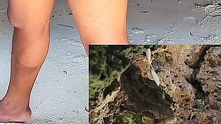Colombians Have Sex on a Beach - Hot African Swahili Tourist Couple Beach Walk and Sex