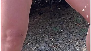 I Hid Behind A Bush, Took Off My Panties And Peed Standing On The Beach, Plus A Slow-motion Video