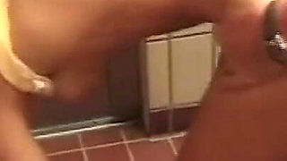 Wonderful Teen with Small Tits Fucked and Cummed in Mouth in The Bathroom