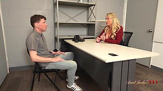 Busty MILF Momma Bombshell Enjoys Creampie Boss Play