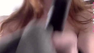 Beautiful wife masturbating show with webcam with toys
