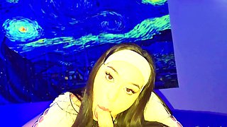 ShesNew Amateur brunette girlfriend POV blowjob ha