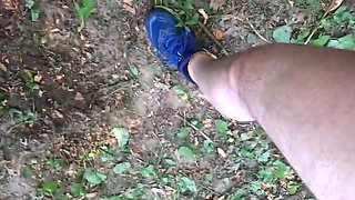 Pissing Master Uses Slave Outdoors for Pleasure