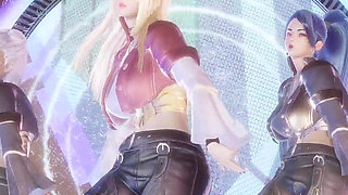 Kard - Gunshot Ahri, Kaisa & Evelynn Sexy Striptease