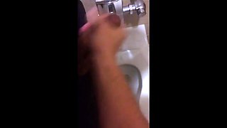 Hardcore Action in the Bathroom with Gaping and Handjobs
