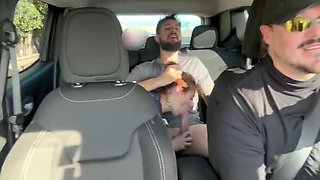 Uber Driver Watches Couple Fuck in Back Seat