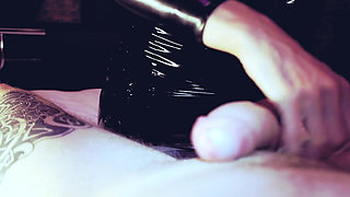 Hot domina Eva Latex play with a dick CBT toys BDSM kink femdom fetish Milf mature mistress blonde