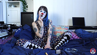 Hairy Clown Smokes