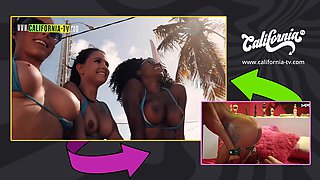 Big Tits Lesbians Play Submission Domination Game