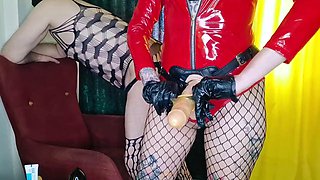 Dominatrix Nika Bends Her Mans Ass with Relentless Strap-On Pegging in Fierce Femdom Peg