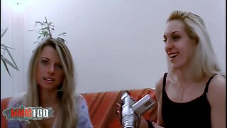 Spectacular Czech blonde Suzana fucking with Atila on the sofa - MMM100