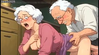 Granny and Old Man Cartoon Hentai Animation Compilation