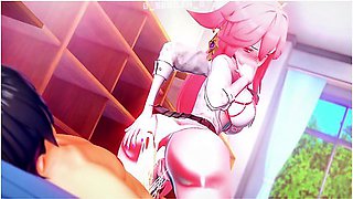 Genshin Impact - Yae Miko Is Waiting For You In A School Uniform