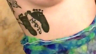 Brunette Brisi masturbates and mouth fucks cock for the first time