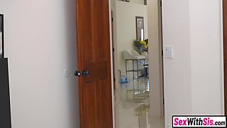 Bored big tits teen stepsis fuck stepbro