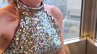 Elegant Slim Blonde MILF Reveals Her Slutty Nature Enjoying Hot 3-some With Her Husband & His Friend