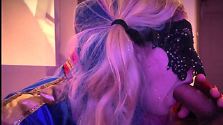 Harley Quinn Cosplay - Blowjob & Shackle & Dildo in the Pussy