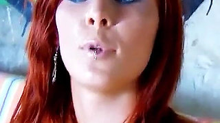 Redhead teen Dixie Valens secretly fucked by step brother with big cock