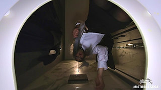 Human Toilet - Golden Shower Lite - Strict Lady Boss Pisses Directly on Your Face in Office Toilet POV