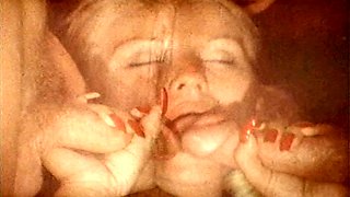 Blonde blowjob adoring skank facialized after hardcore fun