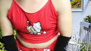 two Platinum-blonde in Pajama Juggling Rump Butt Uber-sexy Biotch T-model Crossdresser