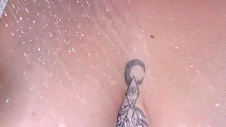 MILF Masturbates to Orgasm with a Handheld Shower
