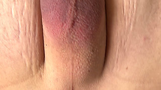 Wife Pegs Husband Ass Close up
