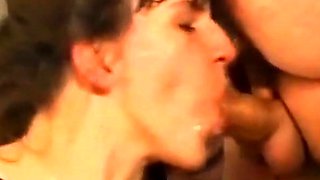 Cum Swallowing Amateur's Play With Old Master
