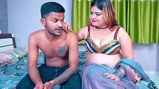 Milky Bhabhi's Indian Brunette Passion Ignites in Handjob Heat
