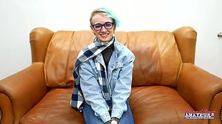 Petite Blonde Amateur Does Dildo Play And Deep Throat Blowjob!