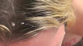 Spit Shower Face Covered - I Spit on Her Tits, Her Hair, in Her Mouth and in Her Eyes. She Gets Her Face Fully Covered in Spit