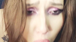 Dildo Blowjob Pussy Creampie POV Sloppy Deep Throat, Whispered Praise & Control