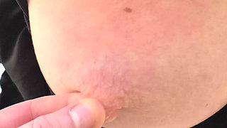Breasts beating on the sports field