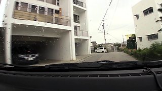 Brunette Amateur Nailed Outdoors In Public