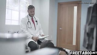 Kira Noir - Horny Ebony Athlete Tricked By Dirty Doctor For Hardcore Sex - Creampie & Riding