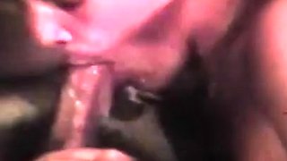 Retro threesome with vintage clothing and hardcore sex