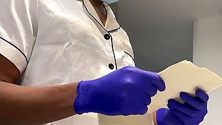 Horny doctor, fucks his patient, and leaves her tits full of milk