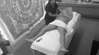 Erotic Massage and Intense Happy Ending Caught on Camera