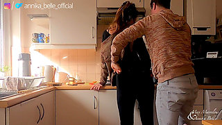 Kitchen Make Out with Stepsister, Kissing & Fingering - Sensual Teasing Moments