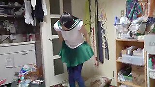 Old Wives Cosplay! Housewife After She Changed Into A Sailor Jupiter Costume