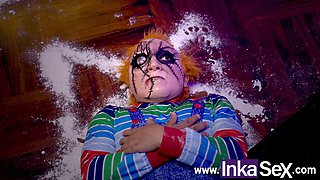 On Halloween, Chucky Comes Alive And Surprises Tiffany By Busting Her Ass