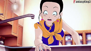 Chichi Gets Stuck in the Sink and Gohan Fucks Her - Dragonball Zex Series
