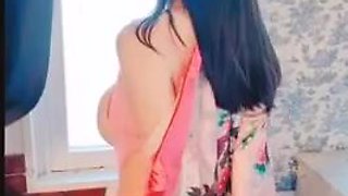 Anri Okita Pinkish Silk (naked)
