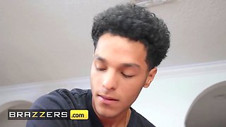 Kali Roses is unimpressed by her bf's tries to bang her but not for his hot roommate dwayne - brazzers