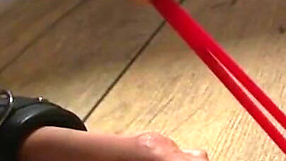 Humiliating dick sucking in masked