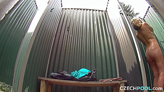 Czech Pool 41 Mature Neighbour’s Steamy Shower Show