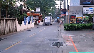 Big natural tits Thai amateur sex in POV