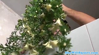 Huge boobed chef facialized in hilarious kitchen scene