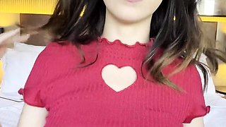 Big-Titted Brazilian Teen's Solo Webcam Show