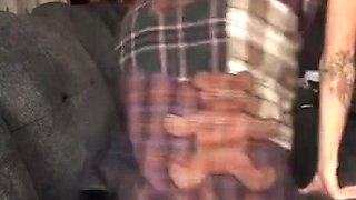 Kinky teen couple practices bdsm foot fetish